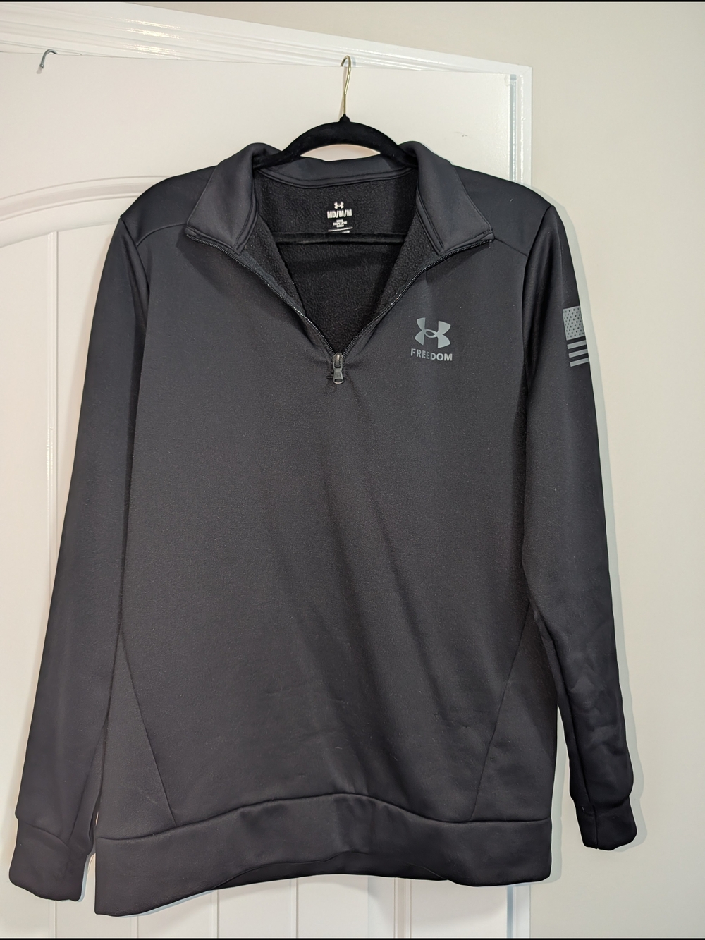 Under Armour Black Freedom Quarter-Zip Pullover